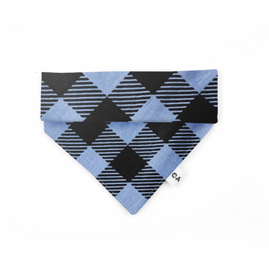 Blue Tartan Bandana